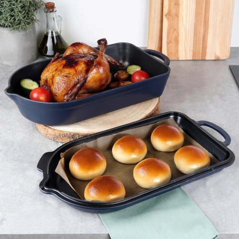 Grupa Orion Sp. z o.o. Brytfanna żeliwna emaliowana 2w1 LITINA 4 / 2 l