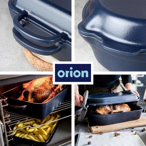 Grupa Orion Sp. z o.o. Brytfanna żeliwna emaliowana 2w1 LITINA 4 / 2 l