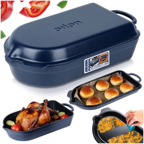 Grupa Orion Sp. z o.o. Brytfanna żeliwna emaliowana 2w1 LITINA 4 / 2 l