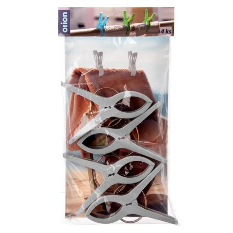 Grupa Orion Sp. z o.o. Klipsy do ręcznika plażowego 4 szt.