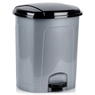 Grupa Orion Sp. z o.o. Kosz na Śmieci z Pedałem Plastikowy Szary 30 L ORION Wytrzymały i Pojemny