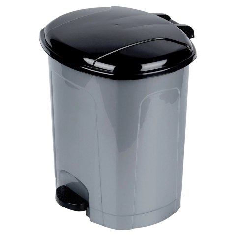 Grupa Orion Sp. z o.o. Kosz na Śmieci z Pedałem Plastikowy Szary 30 L ORION Wytrzymały i Pojemny