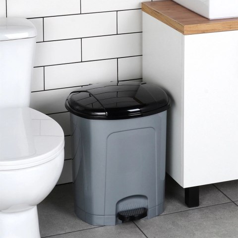 Grupa Orion Sp. z o.o. Kosz na Śmieci z Pedałem Plastikowy Szary 30 L ORION Wytrzymały i Pojemny