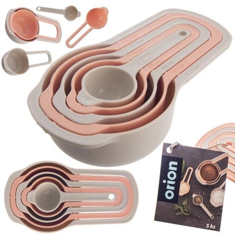 Grupa Orion Sp. z o.o. Miarki Kuchenne Zestaw 5 szt Tworzywo Wielokolorowe do zmywarki ORION