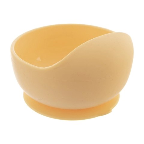 Grupa Orion Sp. z o.o. Miseczka dla Dziecka 12 cm 360 ml Silikonowa z Przyssawką Żółta ORION