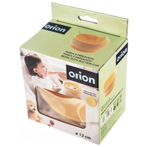 Grupa Orion Sp. z o.o. Miseczka dla Dziecka 12 cm 360 ml Silikonowa z Przyssawką Żółta ORION