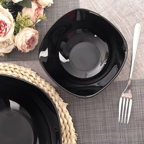 Grupa Orion Sp. z o.o. Miseczka Szklana LUNA 15 cm 450 ml Czarna do zmywarki i mikrofali ORION