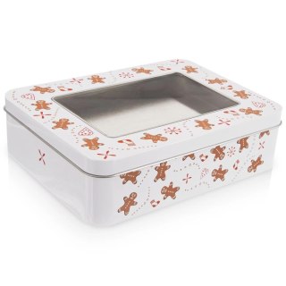 Grupa Orion Sp. z o.o. Puszka Pojemnik na Ciastka Świąteczne 18 x 14,5 x 5 cm ORION Pierniczek