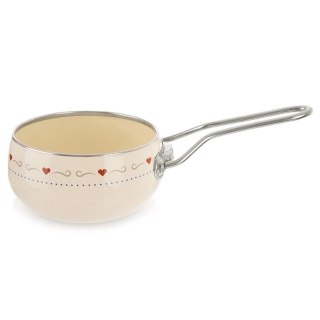 Grupa Orion Sp. z o.o. Rondel Emaliowany TONCA Retro Kremowy 1,1 L ORION 15 cm Indukcja