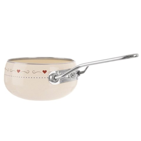 Grupa Orion Sp. z o.o. Rondel Emaliowany TONCA Retro Kremowy 1,1 L ORION 15 cm Indukcja