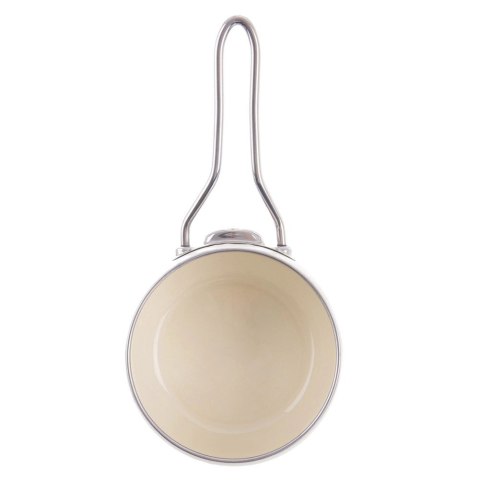 Grupa Orion Sp. z o.o. Rondel Emaliowany TONCA Retro Kremowy 1,1 L ORION 15 cm Indukcja