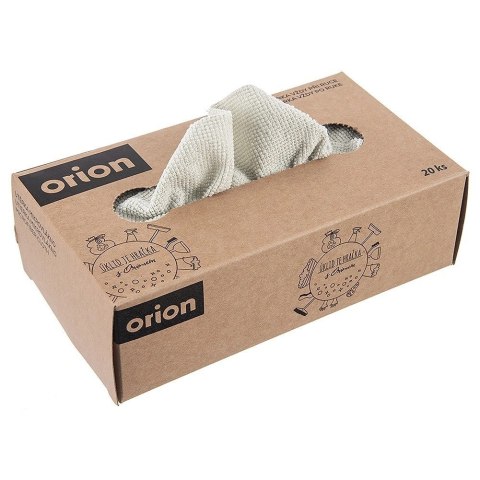 Grupa Orion Sp. z o.o. Ścierki Kuchenne Mikrofibra 20 szt. 20 x 20cm ORION Pudełko bez Detergentów