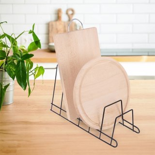 Grupa Orion Sp. z o.o. Stojak na Pokrywki Talerze Metalowy Czarny RADKA 6 szt. 34,5 cm ORION