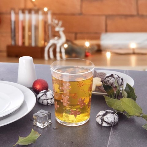 Grupa Orion Sp. z o.o. Szklanka Dekoracyjna Świąteczna PIERNICZEK do Napojów 500 ml ORION