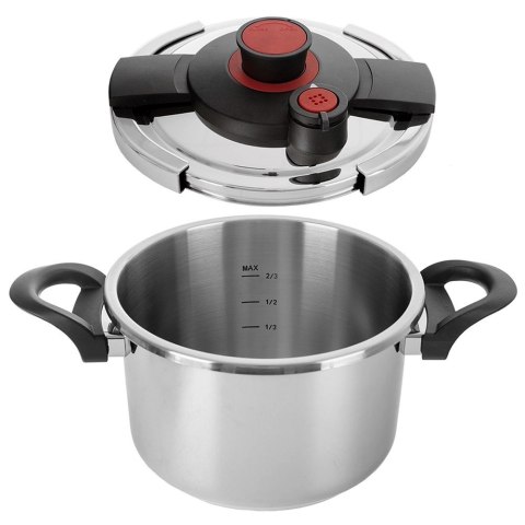 Grupa Orion Sp. z o.o. Szybkowar Ciśnieniowy Stalowy 5 L ORION STORM Automatyczne Zamykanie