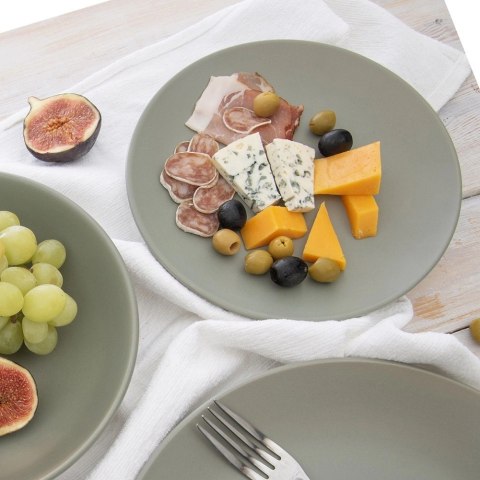 Grupa Orion Sp. z o.o. Talerz Deserowy Ceramiczny Zielony Matowy 20,5 cm ORION Zmywarka