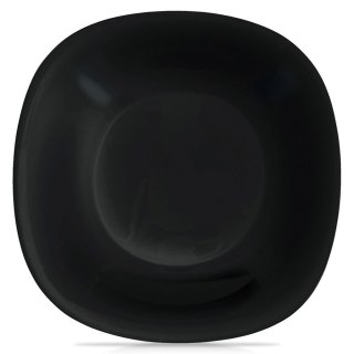Grupa Orion Sp. z o.o. Talerz Obiadowy Głęboki Szkło Czarne LUNA Kwadratowy 650 ml ORION