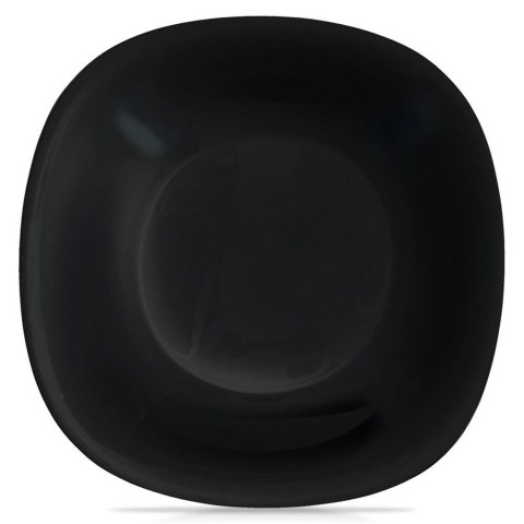Grupa Orion Sp. z o.o. Talerz Obiadowy Głęboki Szkło Czarne LUNA Kwadratowy 650 ml ORION