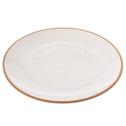 Grupa Orion Sp. z o.o. Talerz Obiadowy Płytki Ceramiczny Beżowy 27 cm ORION Kamionkowy Brzeg