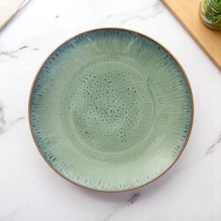 Grupa Orion Sp. z o.o. Talerz Obiadowy Płytki Ceramiczny Zielony GLAZE 27 cm ORION Szkliwiony