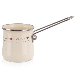 Grupa Orion Sp. z o.o. Tygielek do Kawy Emaliowany 600 ml ORION TONCA Kremowy Indukcja