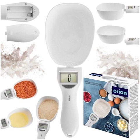 Grupa Orion Sp. z o.o. Waga Kuchenna Łyżka Cyfrowa 1 kg ORION do Przypraw Tary 270 ml 25 cm