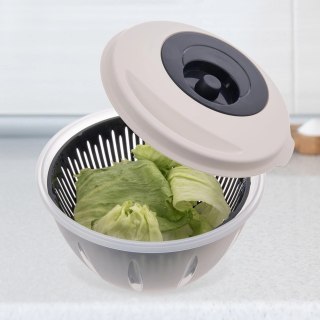 Grupa Orion Sp. z o.o. Wirówka Suszarka do Sałaty ELA 4,5 L ORION Ręczna z Korba Szaro-Biała