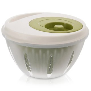 Grupa Orion Sp. z o.o. Wirówka Suszarka do Sałaty ELA 4,5 L ORION Ręczna z Korba Zielono-Biała
