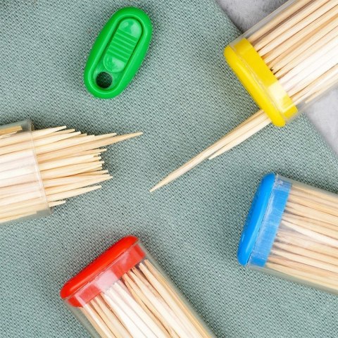 Grupa Orion Sp. z o.o. Wykałaczki Bambusowe 6,5 cm 60 szt. Drewniane Solidne Trwałe ORION