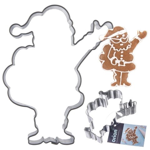 Grupa Orion Sp. z o.o. Wykrawacz do Ciastek Mikołaj 7,3 x 5,5 cm Stal Nierdzewna do Zmywarki ORION