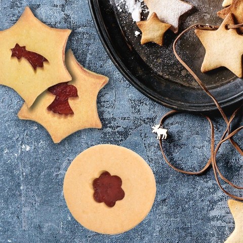 Grupa Orion Sp. z o.o. Wykrawacz do Ciastek Koło z Sercem 4,5 cm Stal Nierdzewna do Zmywarki ORION