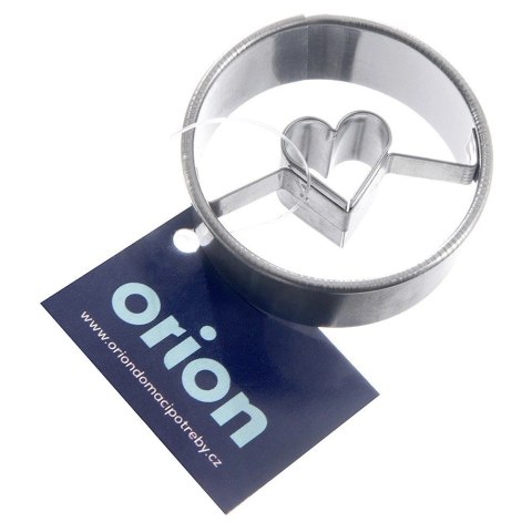 Grupa Orion Sp. z o.o. Wykrawacz do Ciastek Koło z Sercem 4,5 cm Stal Nierdzewna do Zmywarki ORION
