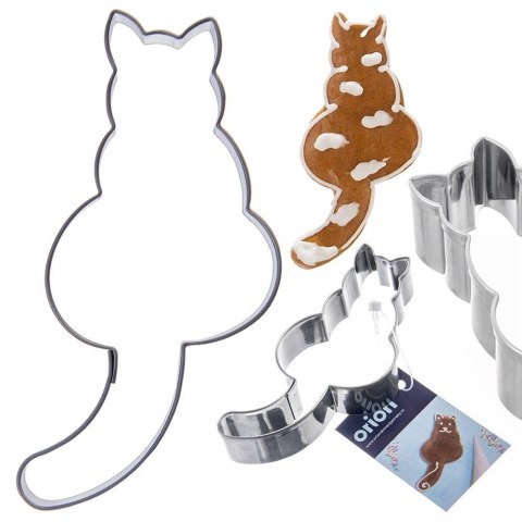 Grupa Orion Sp. z o.o. Wykrawacz do Ciastek Kot 8,5 cm Stal Nierdzewna do Zmywarki ORION