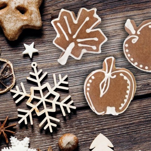 Grupa Orion Sp. z o.o. Wykrawacz do Ciastek Liść Klonu 4 x 3,5cm Stal Nierdzewna do Zmywarki ORION