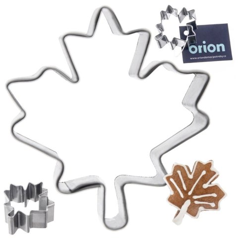 Grupa Orion Sp. z o.o. Wykrawacz do Ciastek Liść Klonu 4 x 3,5cm Stal Nierdzewna do Zmywarki ORION