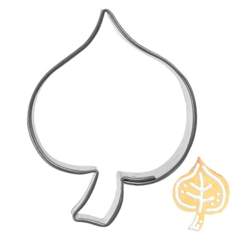 Grupa Orion Sp. z o.o. Wykrawacz do Ciastek Liść Lipy 4 x 3 cm Stal Nierdzewna do Zmywarki ORION