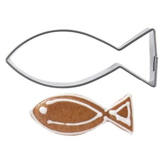 Grupa Orion Sp. z o.o. Wykrawacz do Ciastek Ryba 5 x 2 cm Stal Nierdzewna do Zmywarki ORION