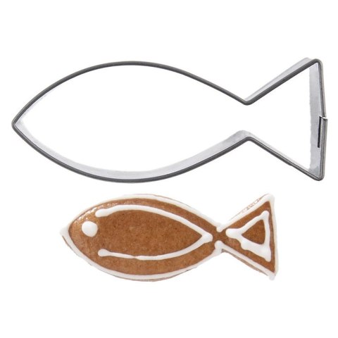 Grupa Orion Sp. z o.o. Wykrawacz do Ciastek Ryba 5 x 2 cm Stal Nierdzewna do Zmywarki ORION