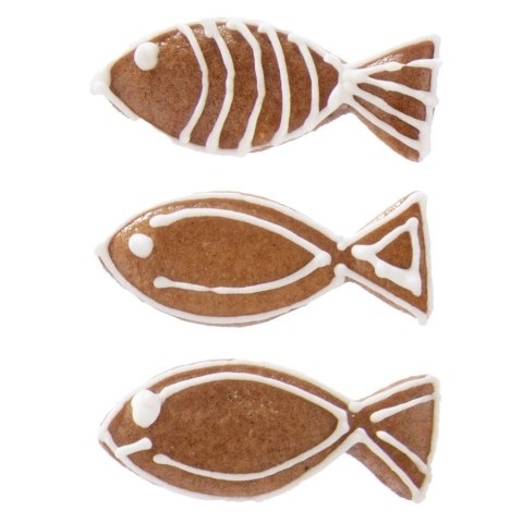 Grupa Orion Sp. z o.o. Wykrawacz do Ciastek Ryba 5 x 2 cm Stal Nierdzewna do Zmywarki ORION