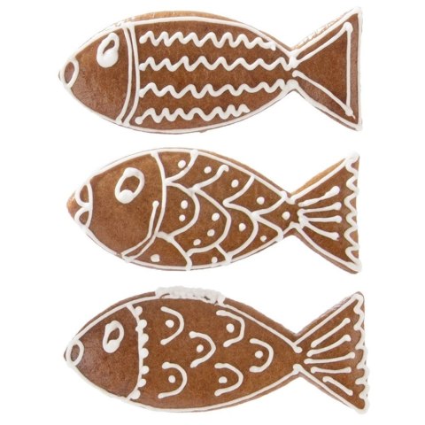 Grupa Orion Sp. z o.o. Wykrawacz do Ciastek Ryba 9 x 4 cm Stal Nierdzewna do Zmywarki ORION