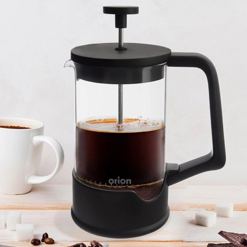 Grupa Orion Sp. z o.o. Zaparzacz Tłokowy 650 ml ORION BLACK French Press Szkło i Stal