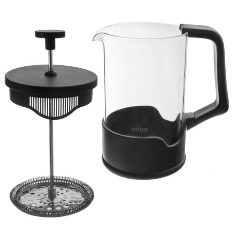 Grupa Orion Sp. z o.o. Zaparzacz Tłokowy 650 ml ORION BLACK French Press Szkło i Stal