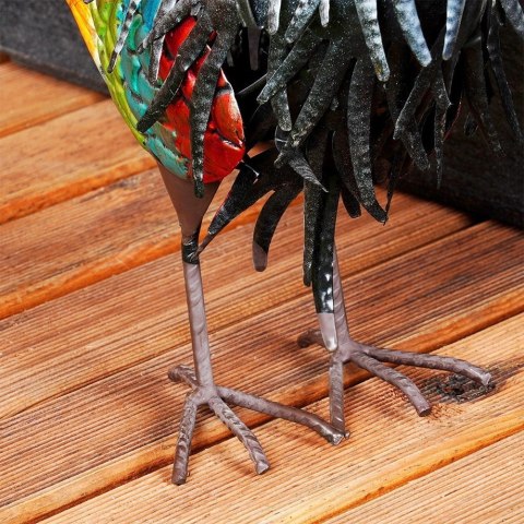 PROGARDEN Figurka ogrodowa metalowa kogut 39x12x40 cm
