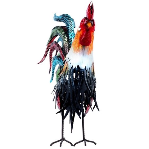 PROGARDEN Figurka ogrodowa metalowa kogut 39x12x40 cm