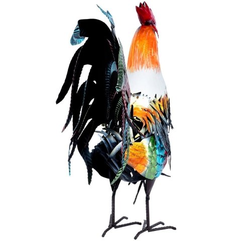 PROGARDEN Figurka ogrodowa metalowa kogut 39x12x40 cm