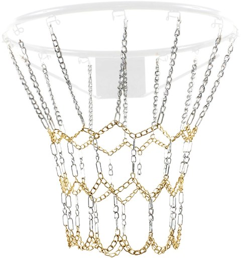 STALOWA SIATKA ŁAŃCUCHOWA DO OBRĘCZY KOSZ 12 UCHWYTÓW ENERO