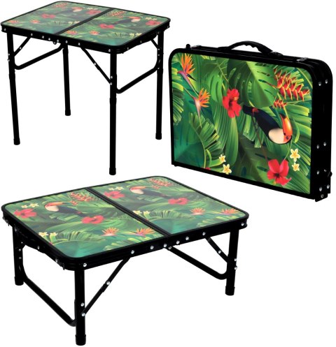 STOLIK TURYSTYCZNY 60x45x25-56CM FLOWER