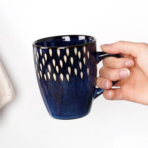 Grupa Orion Sp. z o.o. Kubek Ceramiczny Granatowy 350 ml SIAKI COLLECTION Wytrzymały