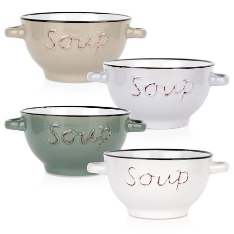 Grupa Orion Sp. z o.o. Miska bulionówka ceramiczna 600 ml 4 szt.