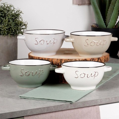 Grupa Orion Sp. z o.o. Miska bulionówka ceramiczna 600 ml 4 szt.